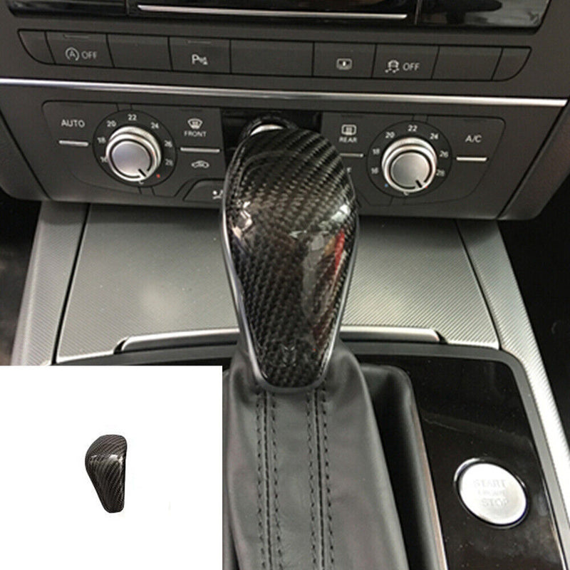 Carbon Fiber Gear Shift Knob Cover for Audi 2015-2018 A6 A7 S6 S7 A6 allroad