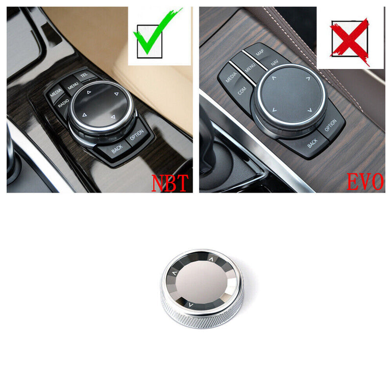 NBT IDrive Multi-Media Knob Rock Crystal Cover for BMW 3/4/5/6 Series 2014-2016