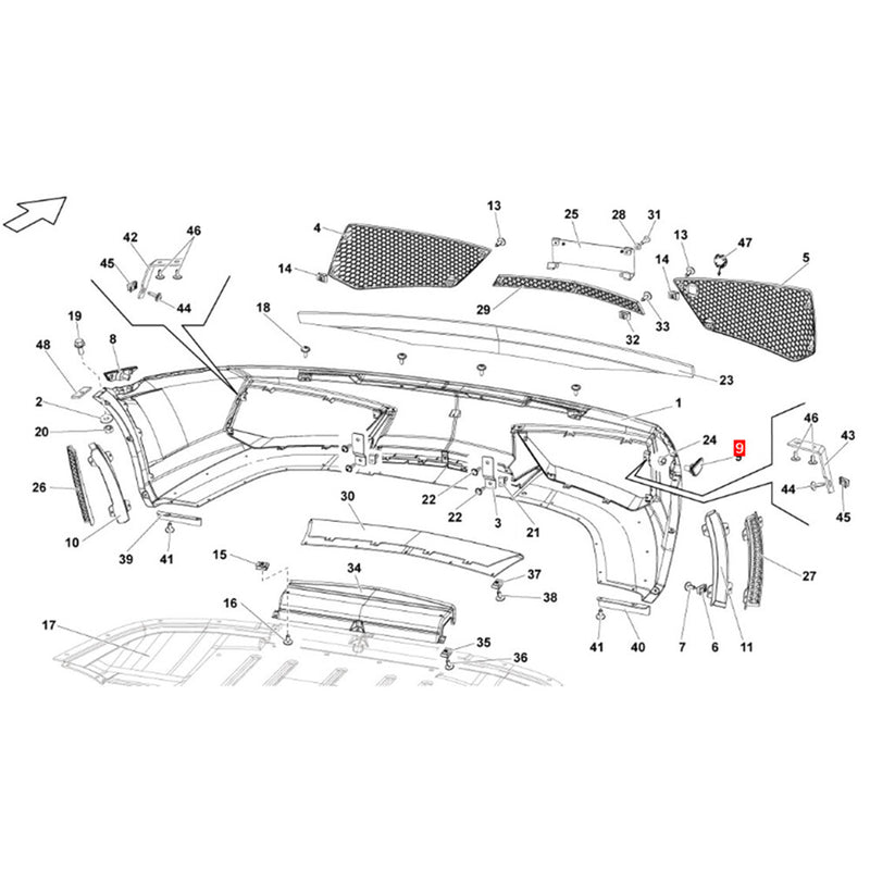 WXZOS 1PC Front Right Bumper Marker Indicator Light for Lamborghini Gallardo 2004-2014