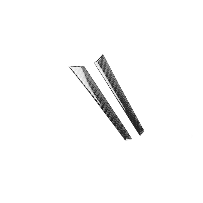 WXZOS Genuine Carbon Fiber Exterior A-Pillar Trim for Chevrolet Corvette C8 2020-2024