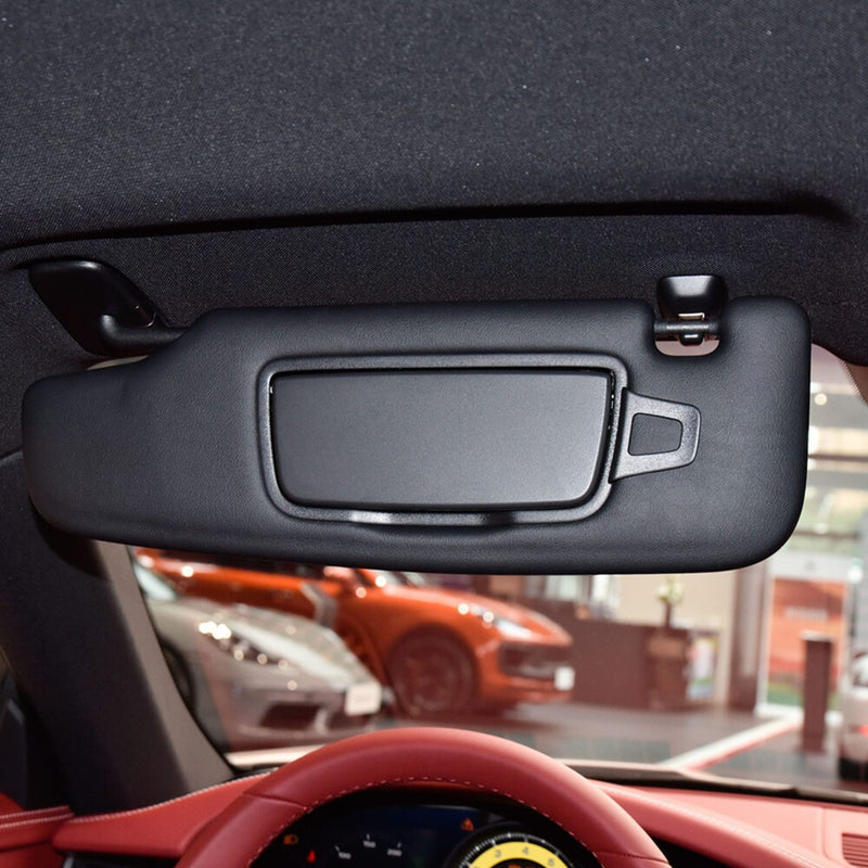 WXZOS 1PC Sun Visor Vanity Mirror Trim Cover for Porsche 911 (991/992) 2012-2025
