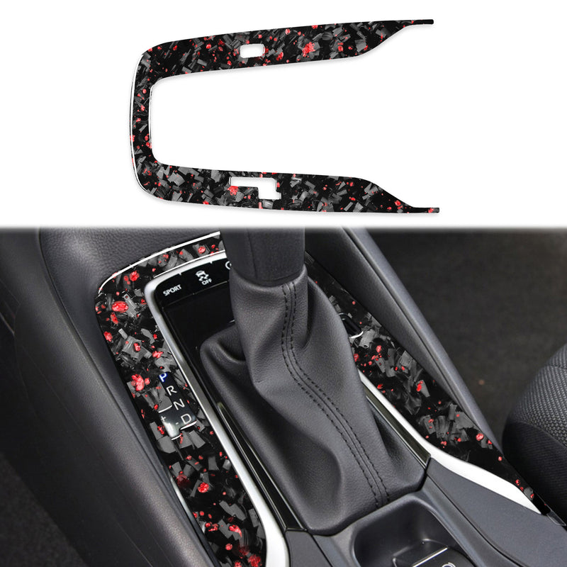 WXZOS Genuine Carbon Fiber Gear Shift Lever Panel Trim for Toyota Corolla 2019-2020