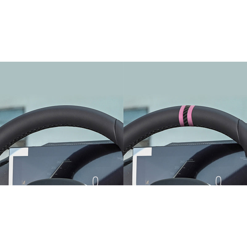 WXZOS Carbon Fiber Steering Wheel Centering Mark for BMW E36 E46 E90 E91 E92 E93