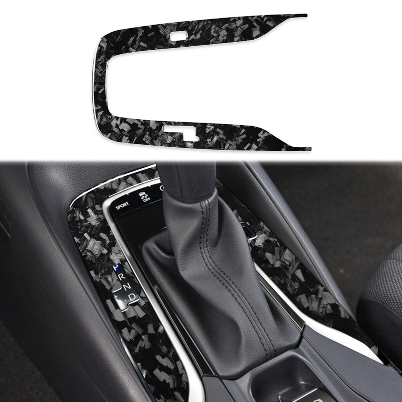 WXZOS Genuine Carbon Fiber Gear Shift Lever Panel Trim for Toyota Corolla 2019-2020