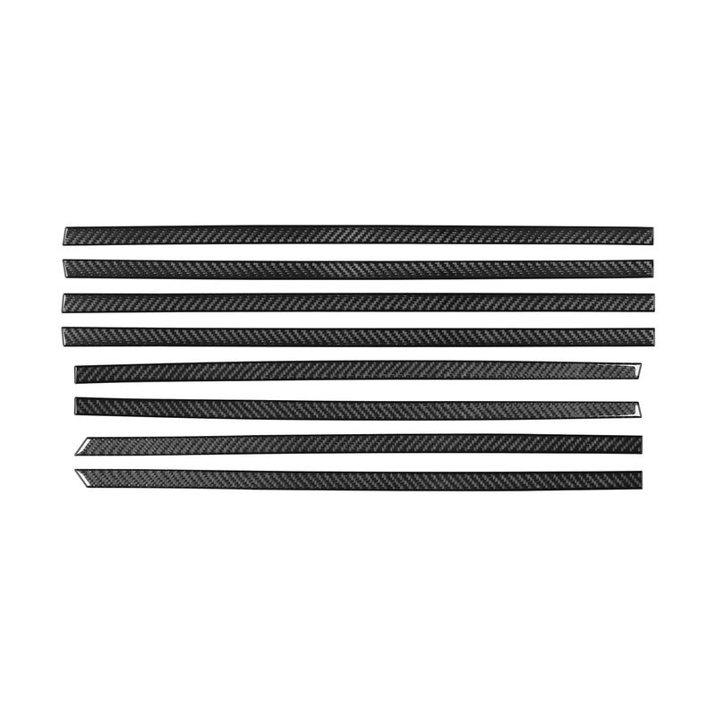 WXZOS Genuine Carbon Fiber Exterior Door Window Trim for Benz W206 C-class 2022-2024