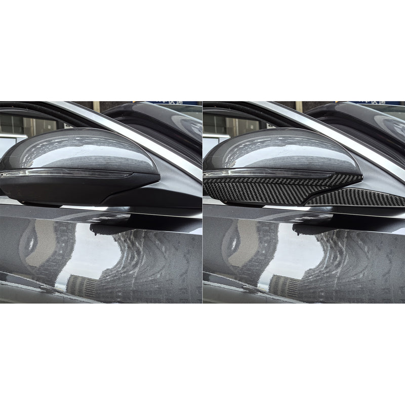 WXZOS Genuine Carbon Fiber Side Wing Mirror Trim for Mercedes W206 C-class 2022-2024