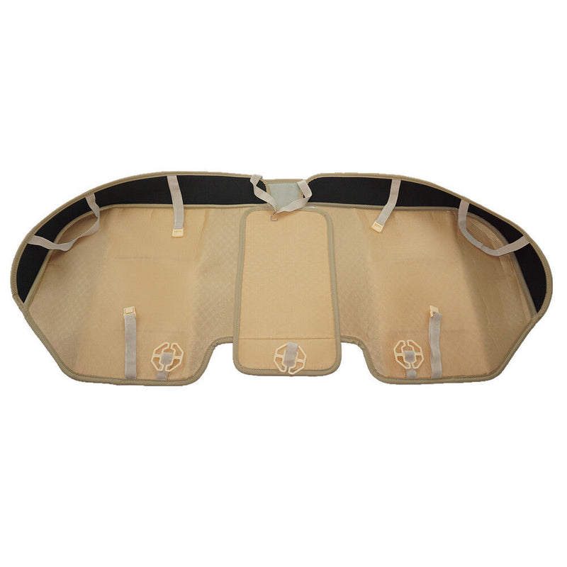 Beige Car Rear Seat PU Leather 3D Surround Car Seat Protector Rear Seat Cover