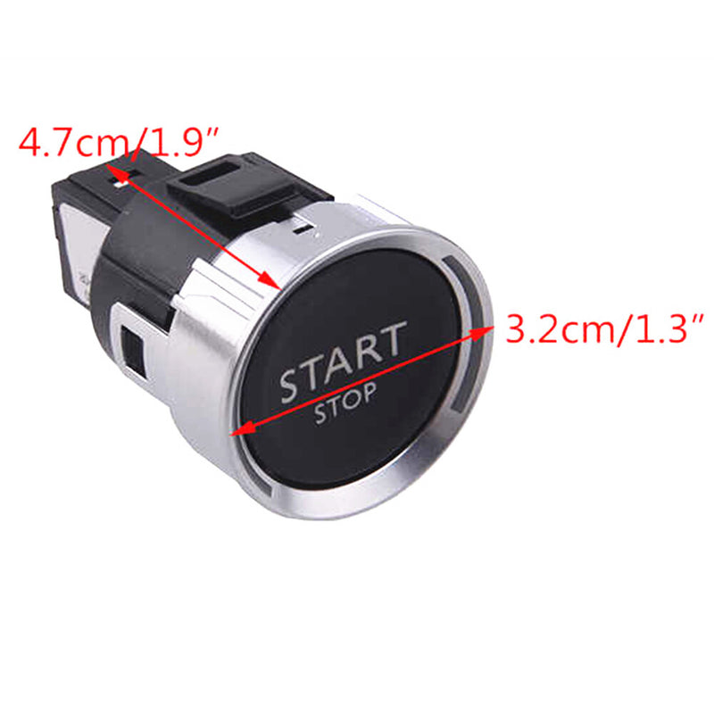 WXZOS 1PC 6Pin Engine Start Stop Switch Ignition Button w/Light for Citroen C5 2010-17