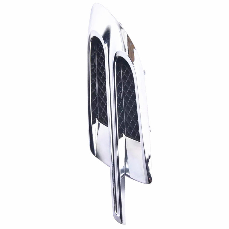 WXZOS 1PC Front Right Chrome Side Fender for Bentley Bentayga 2016-2020