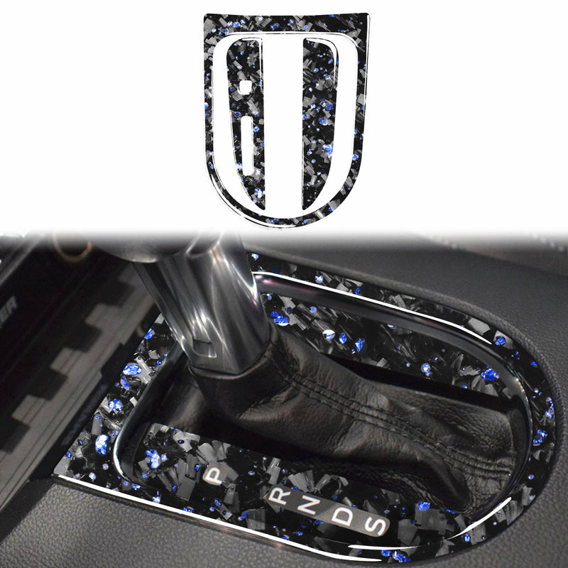 WXZOS Genuine Carbon Fiber Gear Shift Lever Panel Trim for Ford Mustang 2015-2020