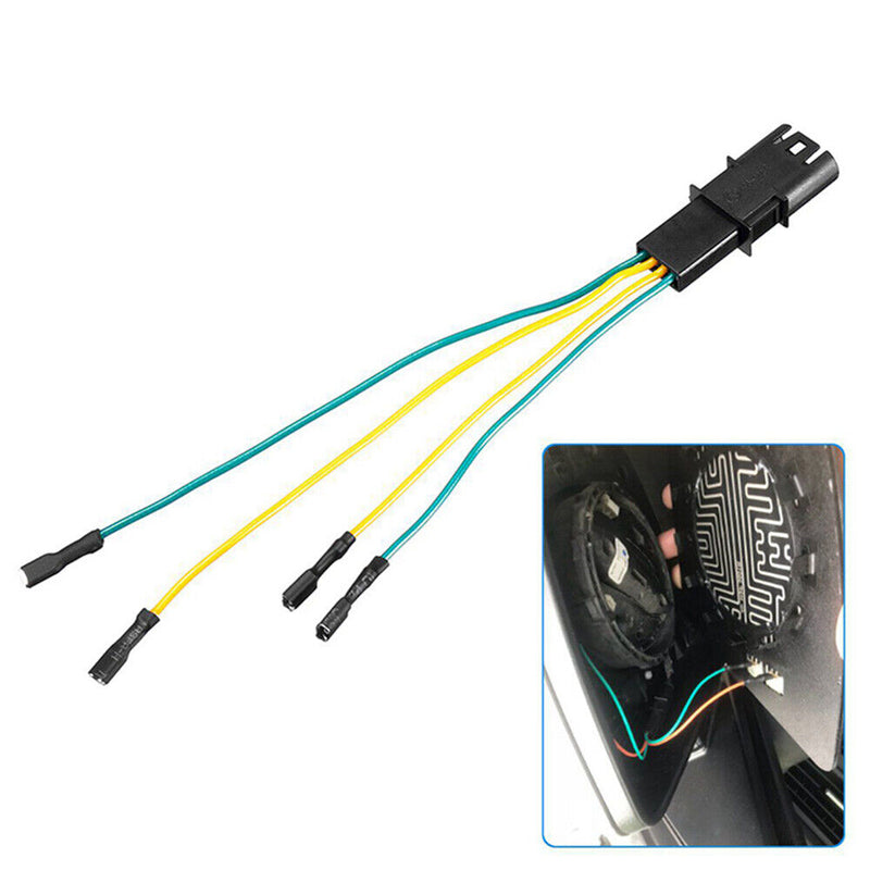 4Pins Side Mirror Heating Function Connector Cable Wire For BMW