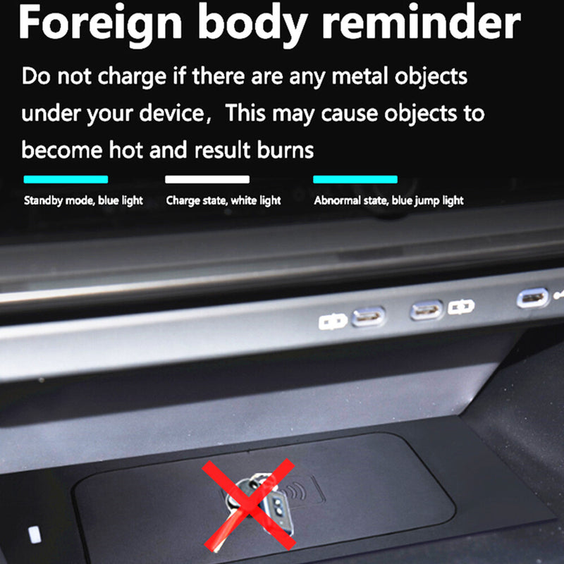WXZOS Center Console Wireless Fast Charging Pad for Lexus RZ300e RZ450e 2023