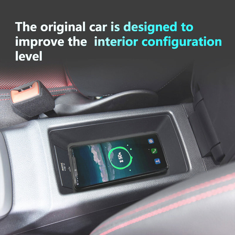 WXZOS Center Console Phone Wireless Fast Charging Pad for Audi Q2 Q2 Quattro 2018-2022