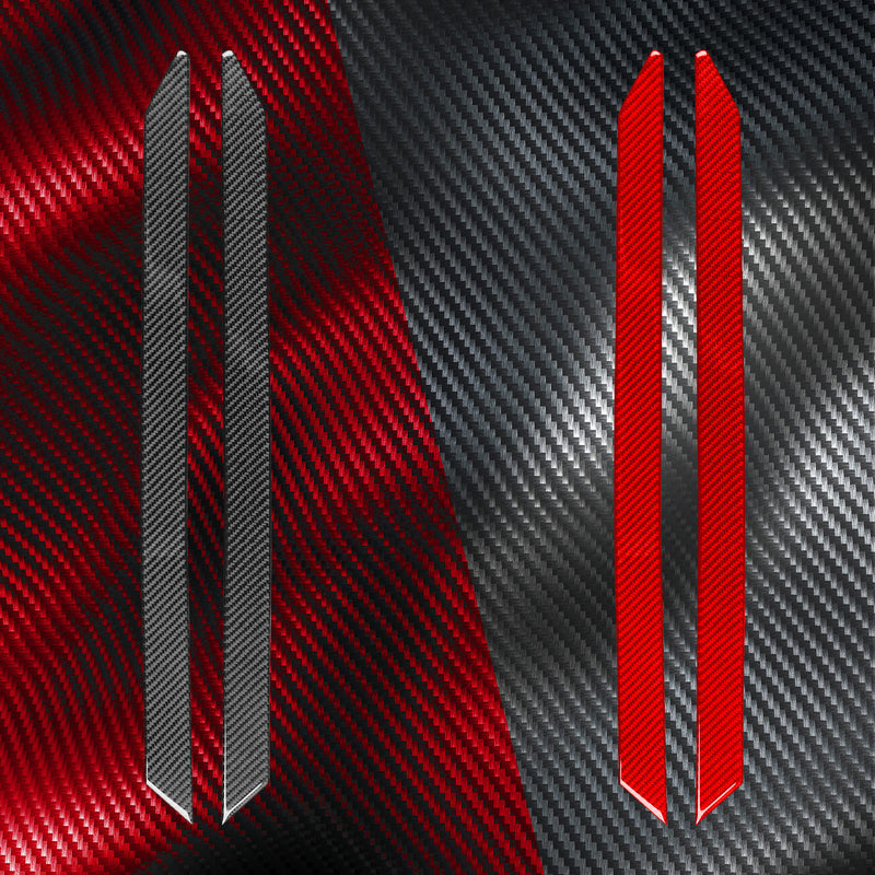 WXZOS Genuine Carbon Fiber Rear Windshield Trim for Chevrolet Corvette C8 2020-2024