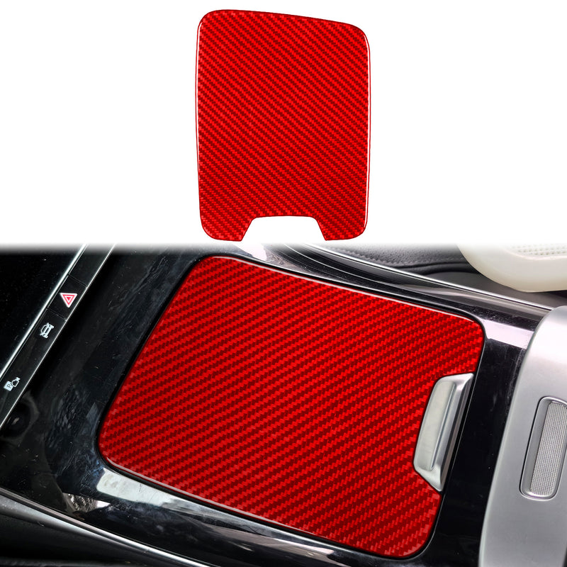 WXZOS Genuine Carbon Fiber Center Console Storage Box Trim for Benz W254 GLC 2023-2024
