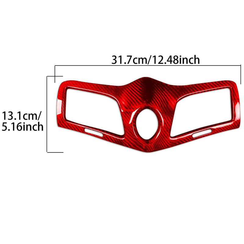 WXZOS Car  Carbon Fiber A/C Air Vent Bezel Trim for Maserati GranTurismo(M145) 2009-19