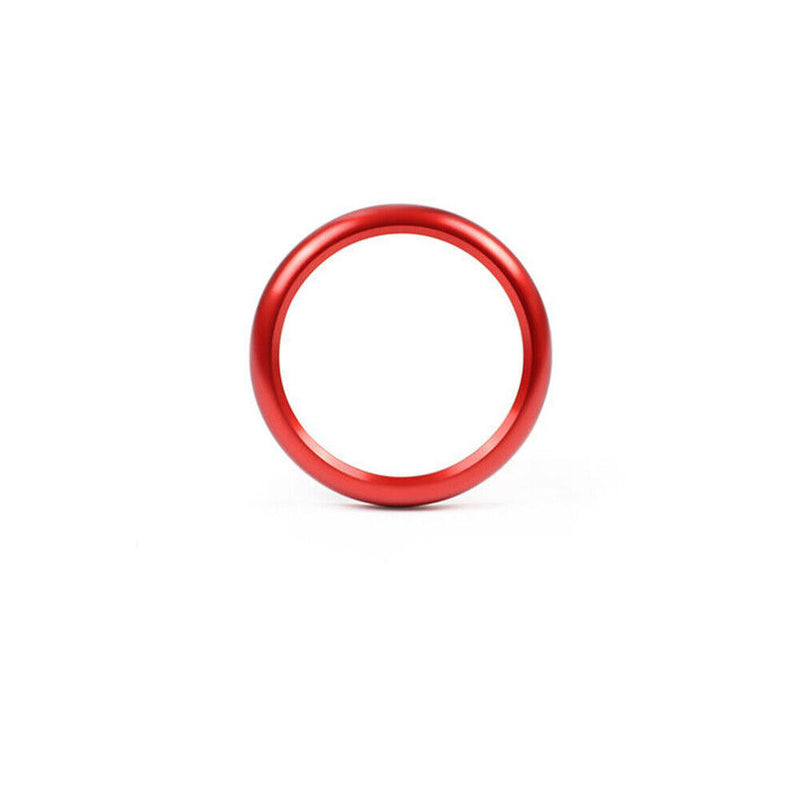 Dash Center Clock Decor Circle Red Alloy Cover Trim for 2016-2021 Porsche 718