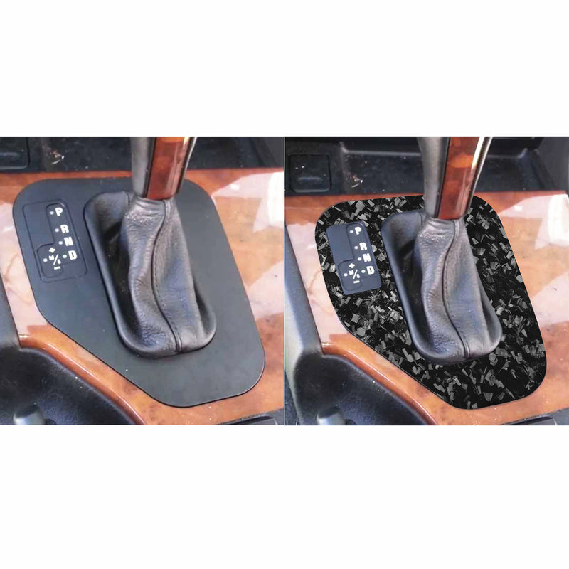 WXZOS Genuine Carbon Fiber Gear Shift Lever Panel Trim for BMW E39 5series 1995-2003
