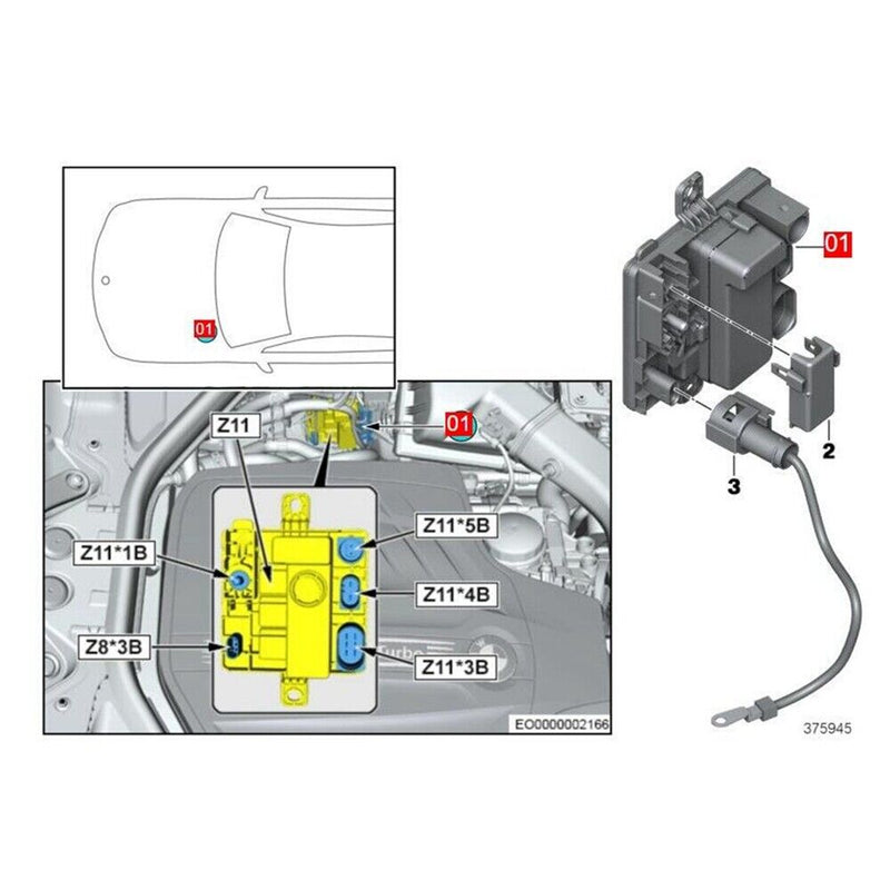 Modulo di controllo alimentatore integrato per BMW Serie 4 2013-2016 F32 F33 ...