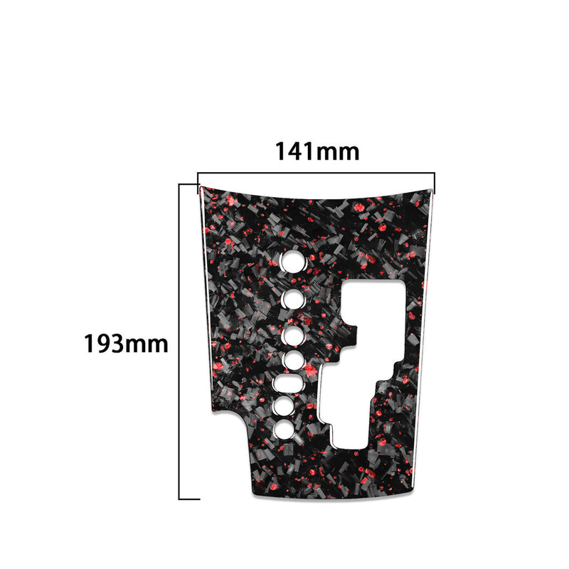 WXZOS Genuine Carbon Fiber Gear Shift Knob Lever Panel Trim for Toyota RAV4 2006-2013
