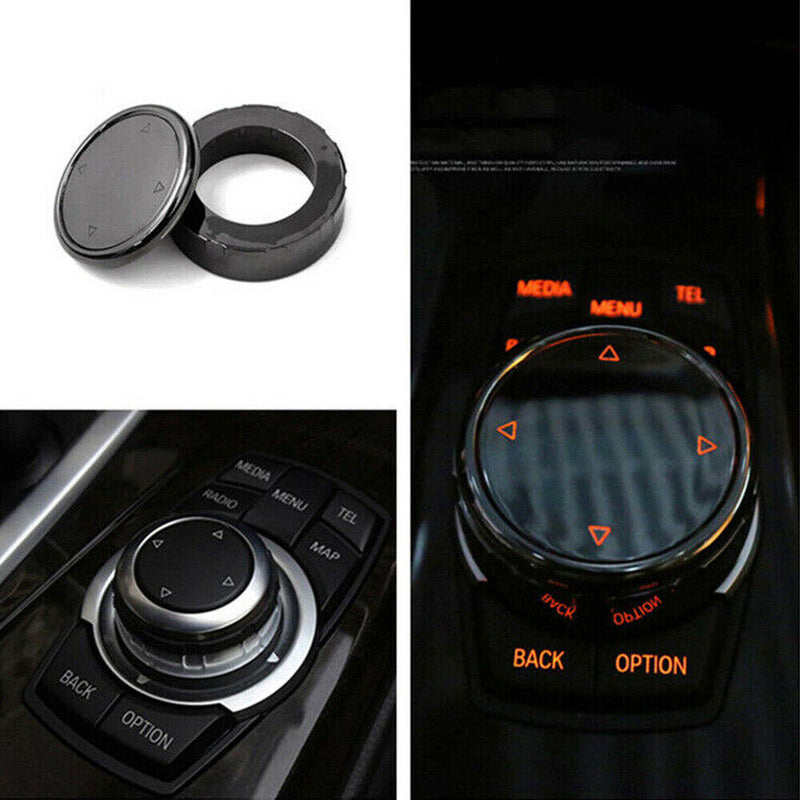 Ceramic Multimedia IDRIVE Button Knob Cover for BMW 5 Series 2010-13 F07 F10 F11