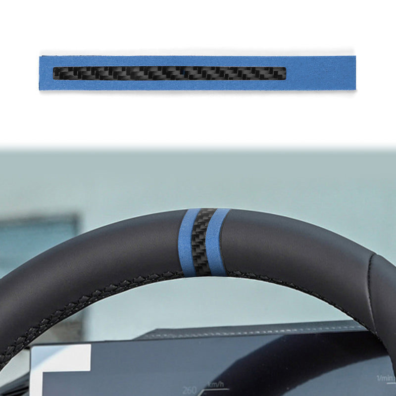 WXZOS Carbon Fiber Steering Wheel Centering Mark for BMW F22 F23 F44 F45 F46 F87 G42