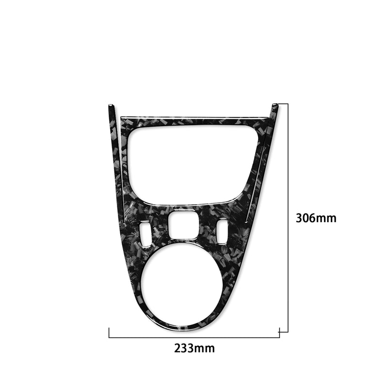 WXZOS Genuine Carbon Fiber Gear Shift Lever Trim for Smart Fortwo Forfour 2016-2021