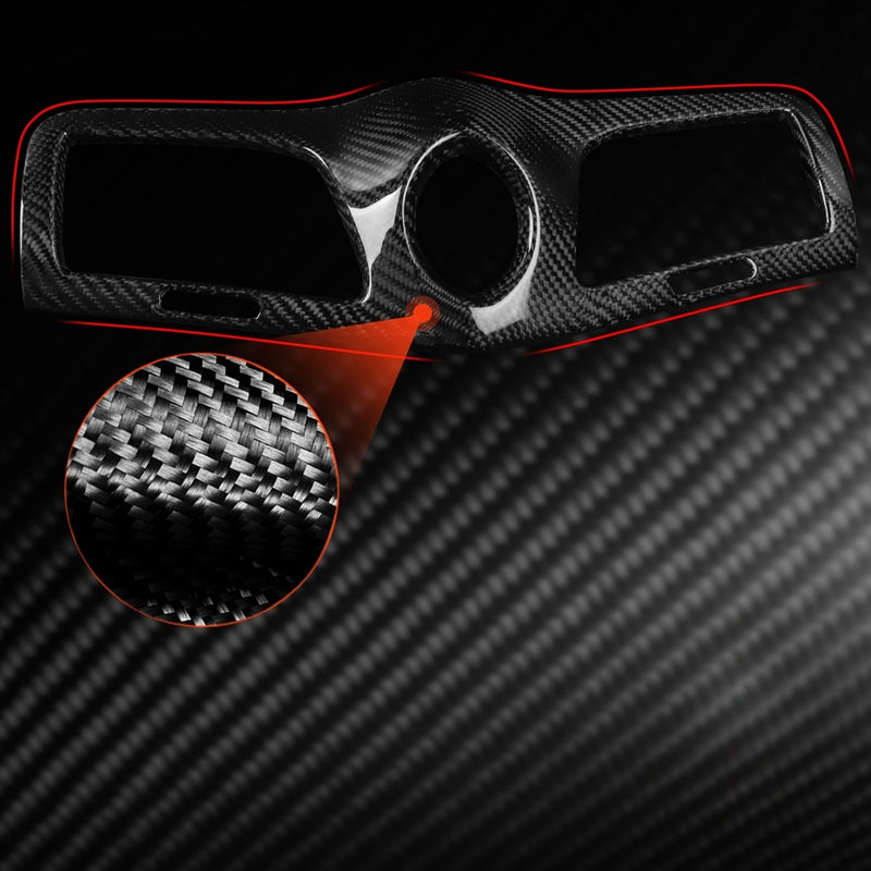 WXZOS Car  Carbon Fiber A/C Air Vent Bezel Trim for Maserati GranTurismo(M145) 2009-19