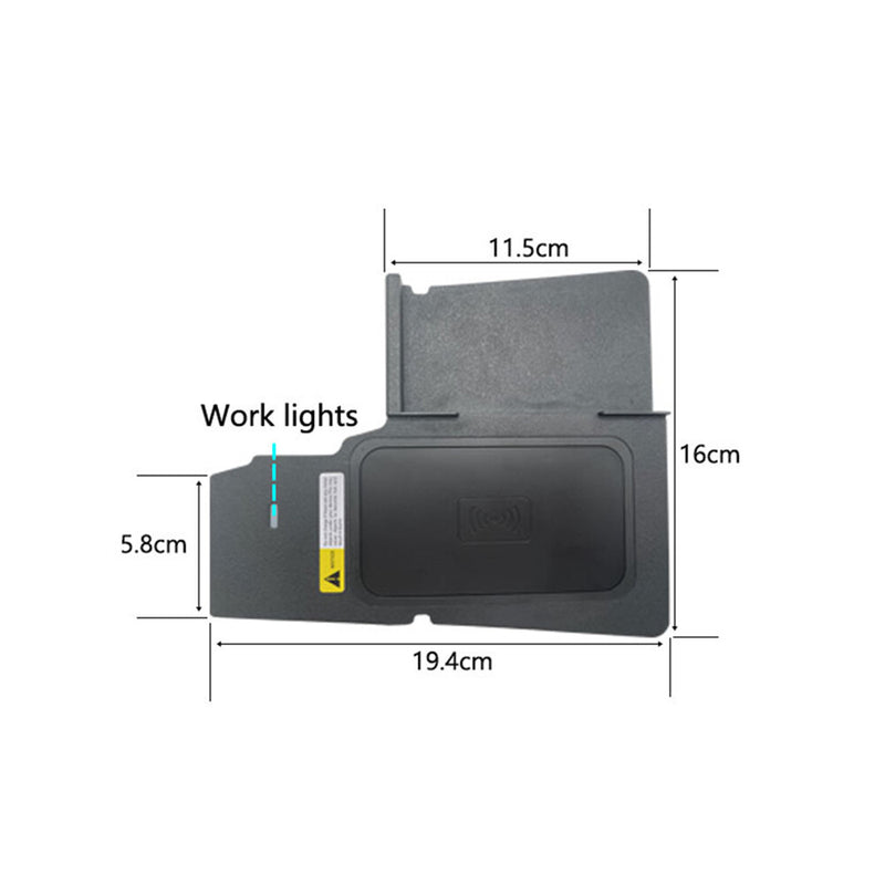 WXZOS Center Console Wireless Fast Charging Pad for Suzuki Baleno 2015-2019
