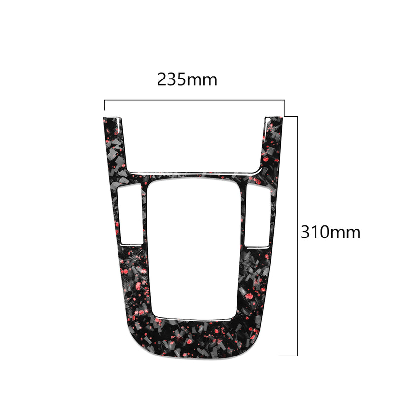 WXZOS Genuine Carbon Fiber Gear Shift Lever Panel Trim for Audi A4 B8 S4 RS4 2009-2012