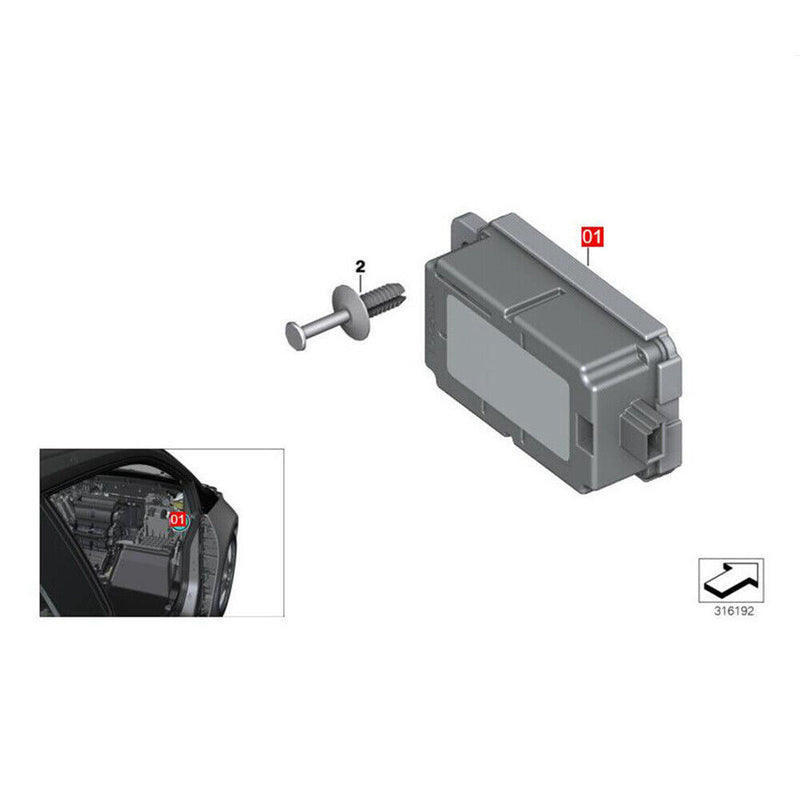 434MHz Radio Wireless Receiver Module for BMW X5 F15 2014-2018 X5M F85 2015-2018