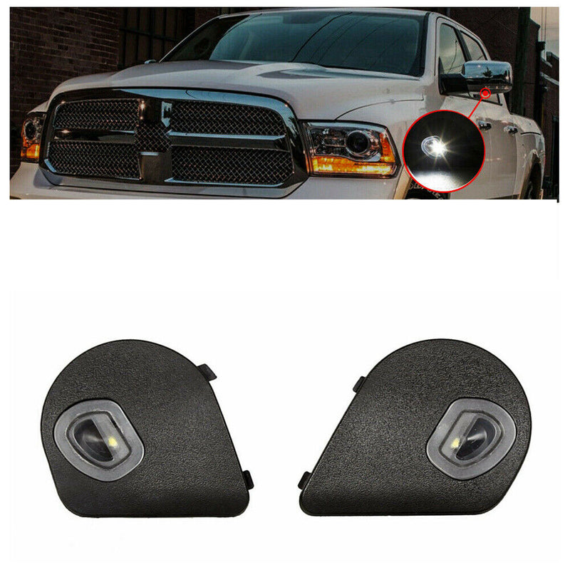 Right & Left Mirror Puddle Lights for 2010-2019 Dodge Ram 1500 2500 3500 4500