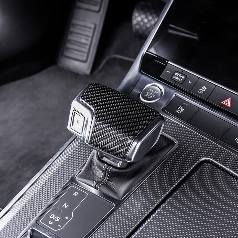 Carbon Fiber Gear Shift Knob Cover 4K1713139D for Audi 2019-21 A6 C8 A7 2021 Q8