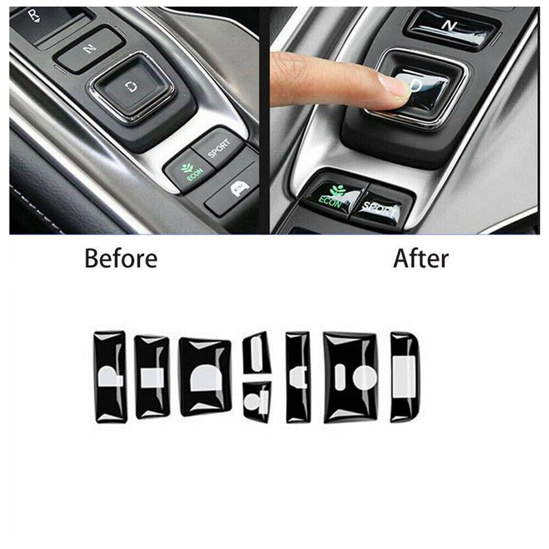 Central Gear Shift Panel Switch Button Sticker for Honda 2018-2020 Accord Hybrid