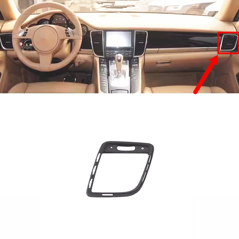 WXZOS Front Dashboard Air Vent Frame Bezel Trim for Porsche Panamera (970) 2010-2016
