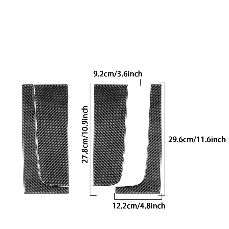 WXZOS Genuine Carbon Fiber Center Console Armrest Trim for Benz W206 C-class 2022-2024