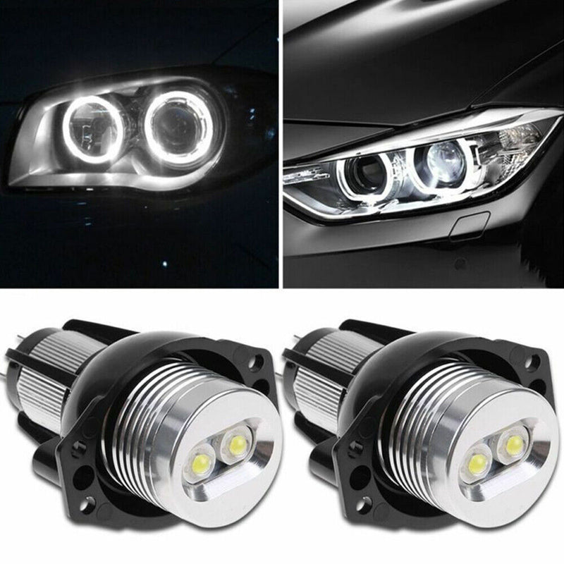 6W LED Halo Ring Marker Angel Eyes Light Bulb 2PCS For BMW 3' E90 E91 2005-08