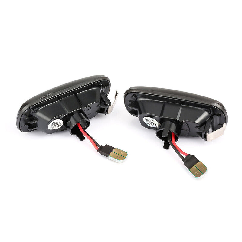 2Pcs Flowing Dynamic LED Side Marker Light Turn Signal Lamp For Audi A3 A4 A6