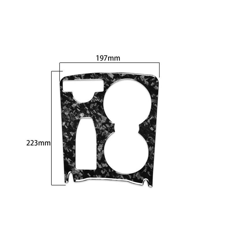 WXZOS Genuine Carbon Fiber Gear Shift Lever Trim for Mercedes W204 C-Class 2007-2013
