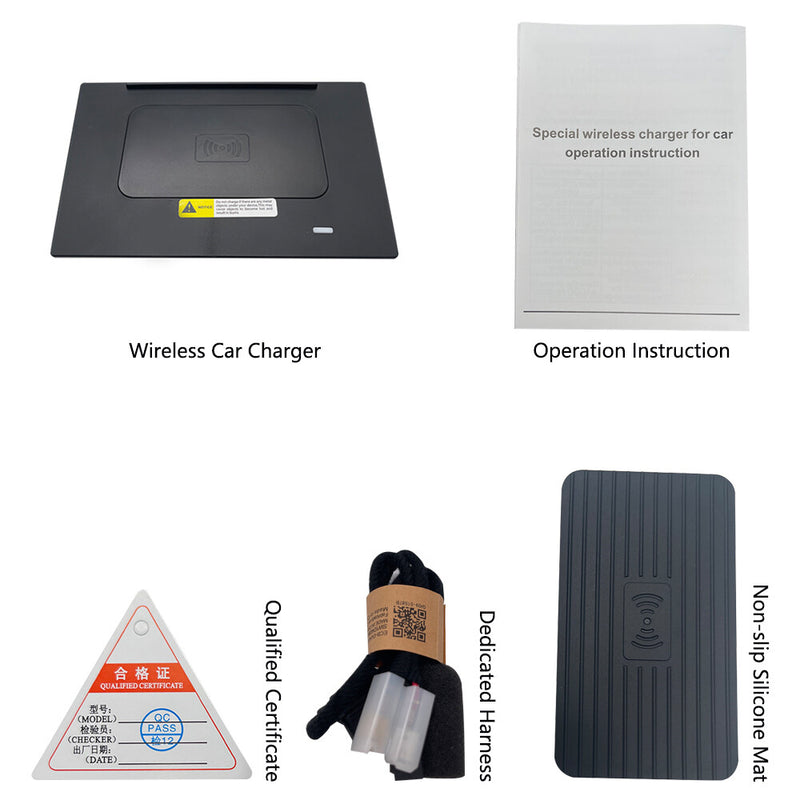 WXZOS Center Console Wireless Fast Charging Pad for Suzuki Swift 2016-2020