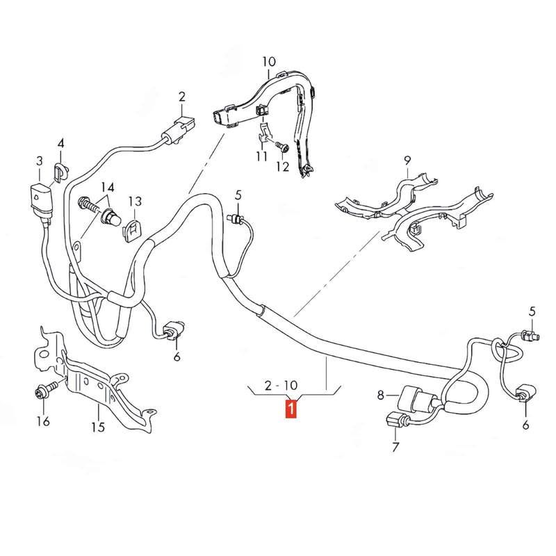 WXZOS Steering Rack Wiring Harness for Audi A7 S7 RS7 A7 Sportback A7Quattro 2019-2025