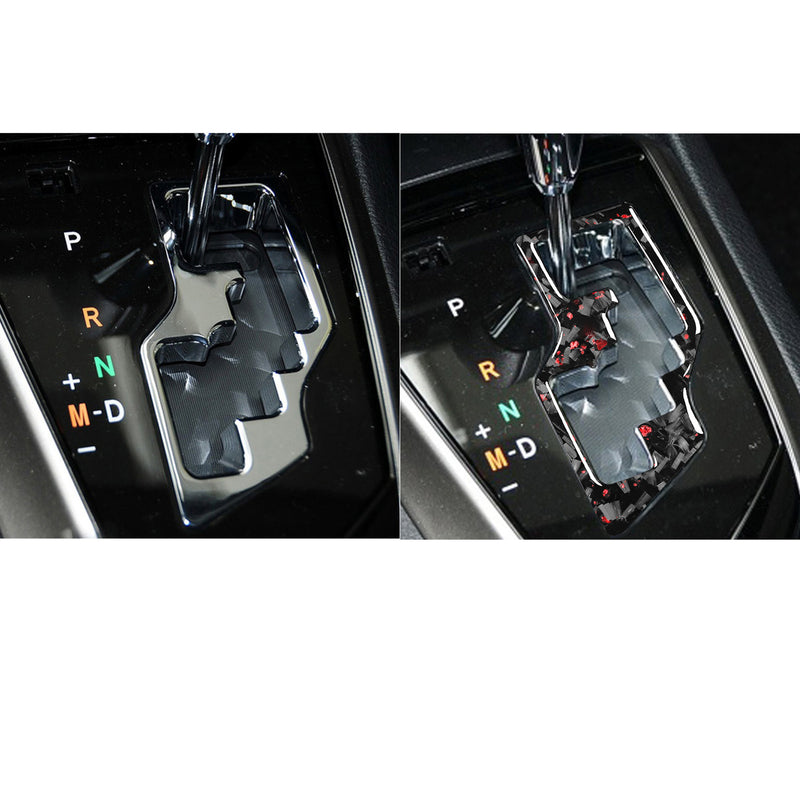 WXZOS Genuine Carbon Fiber Gear Shift Knob Lever Panel Trim for Toyota Corolla 2014-18