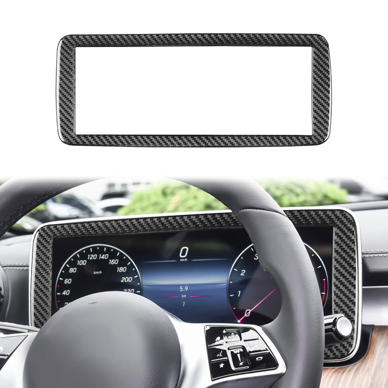 WXZOS Carbon Fiber Instrument Cluster Display Screen Trim for Benz W206 C-clas 2022-24