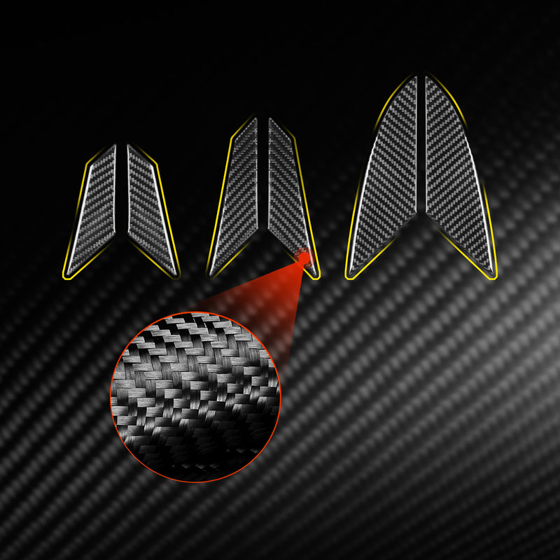 WXZOS Genuine Carbon Fiber Engine Air Intake Vent Trim for Chevrolet Corvette C8 2020+