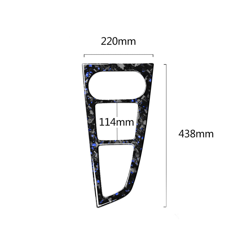 WXZOS Genuine Carbon Fiber Gear Shift Lever Panel Trim for Audi A4 B9 S4 RS4 2017-2019