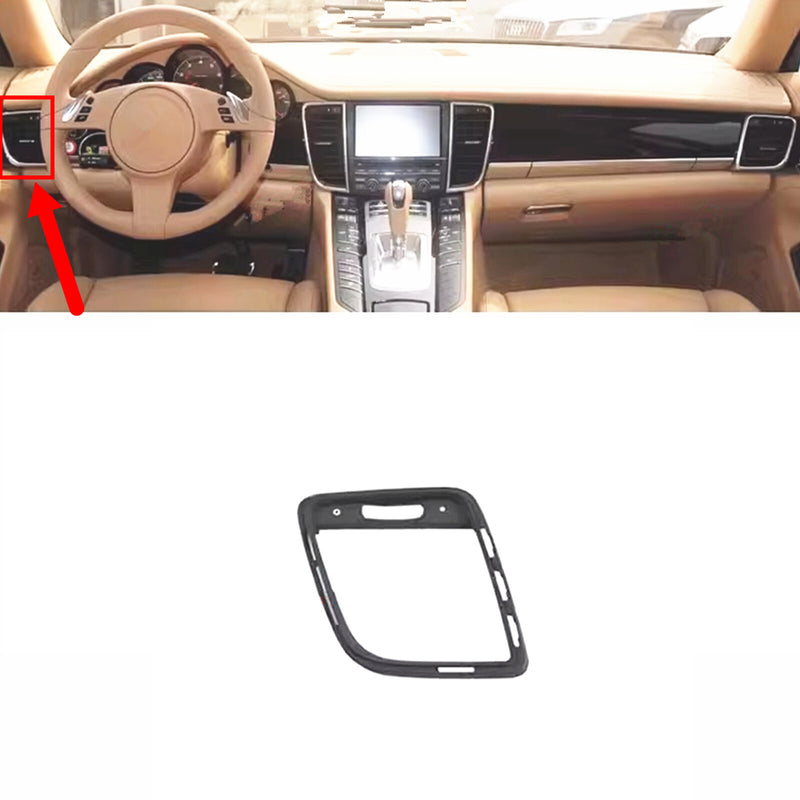 WXZOS Front Dashboard Air Vent Frame Bezel Trim for Porsche Panamera (970) 2010-2016