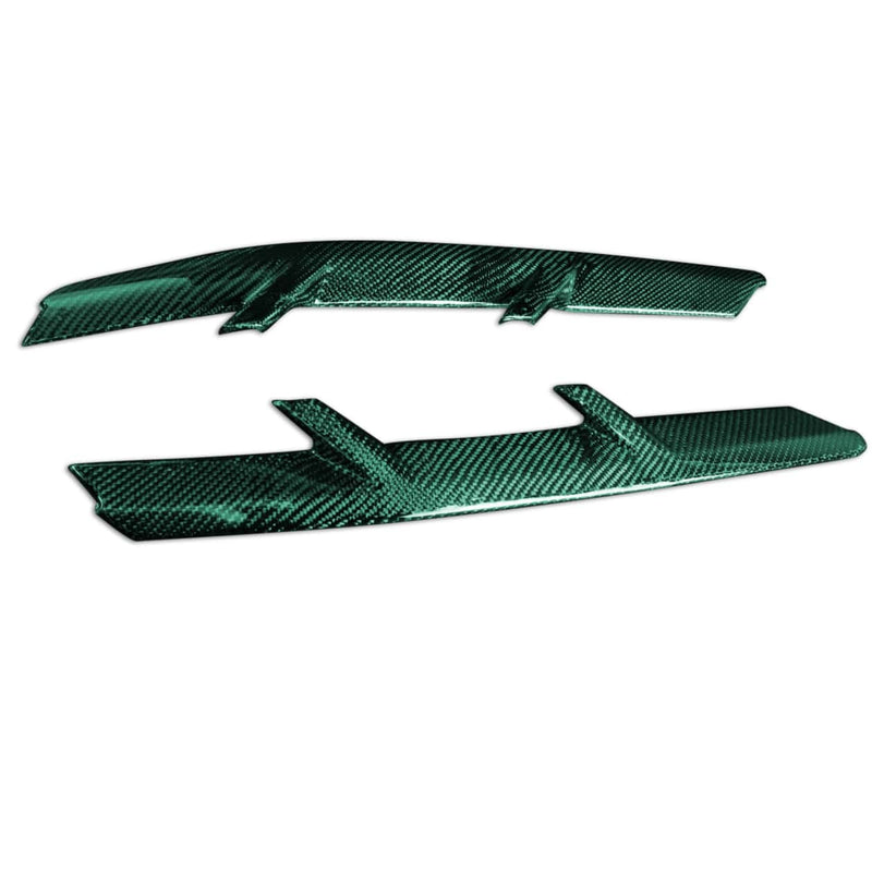 WXZOS 1SET Carbon Fiber Side Fender Vent  Trim for Chevrolet Corvette C7 2014-2019