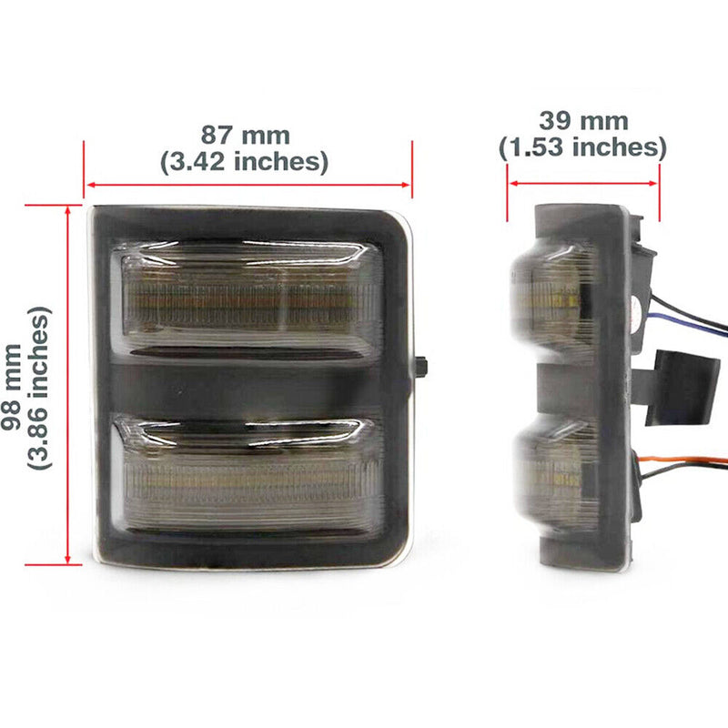 LED Side Mirror Lights Turn Signal Lamp for 2008-2016 Ford F250 F350 F450 F550