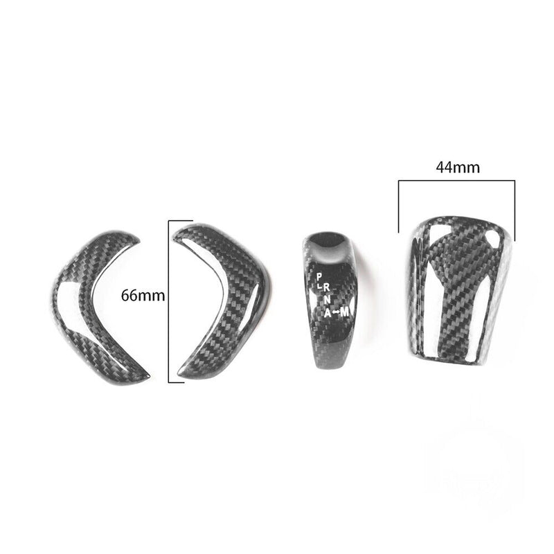 Genuine Carbon Fiber Gear Shift Knob Handle Cover Fit for Nissan GT-R 2017-2022