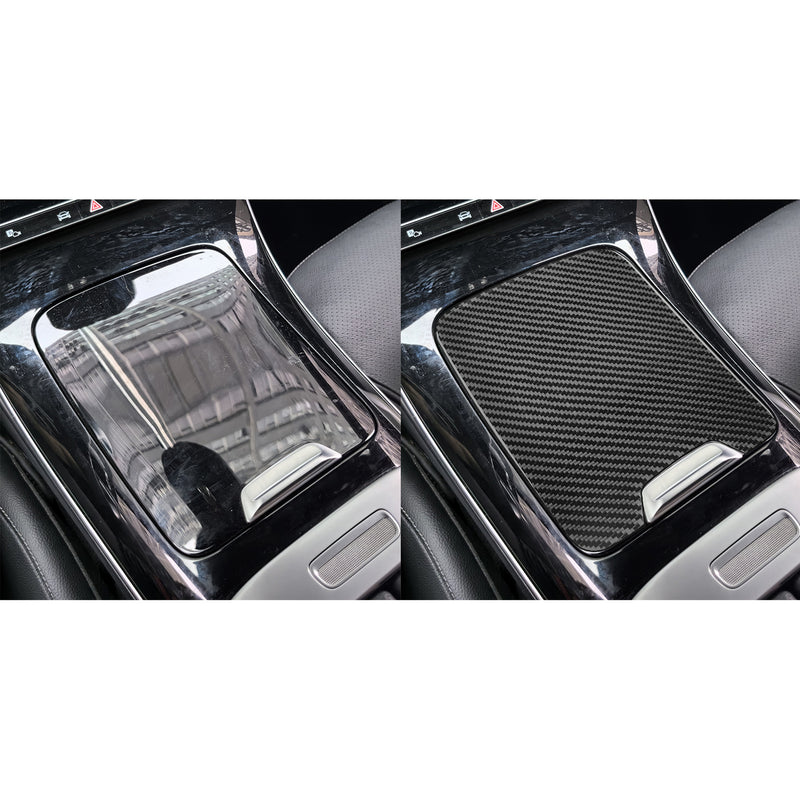 WXZOS Genuine Carbon Fiber Center Console Storage Box Trim for Benz W254 GLC 2023-2024